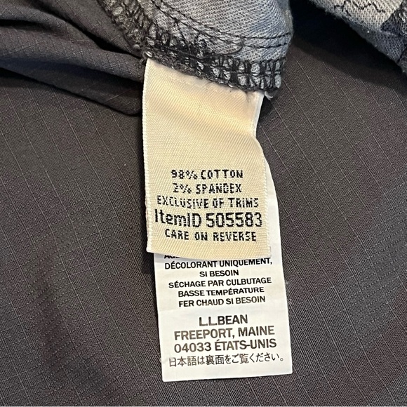 LL Bean Womans Stretch Ripstop Pull-On Alloy Grey  Adjustable Waistband size XL - Picture 3 of 11
